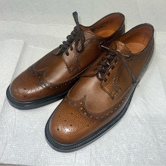 Brown Wingtip Oxfords by Kaufmann’s Size 9.5M - Picture 2 of 12